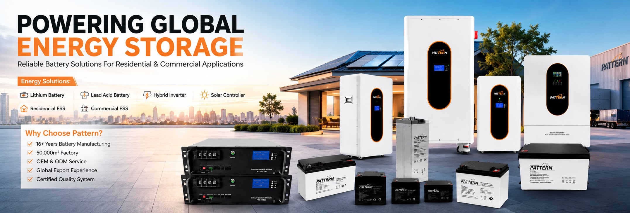 Powering Global Energy Storage — Pattern Full Product Family