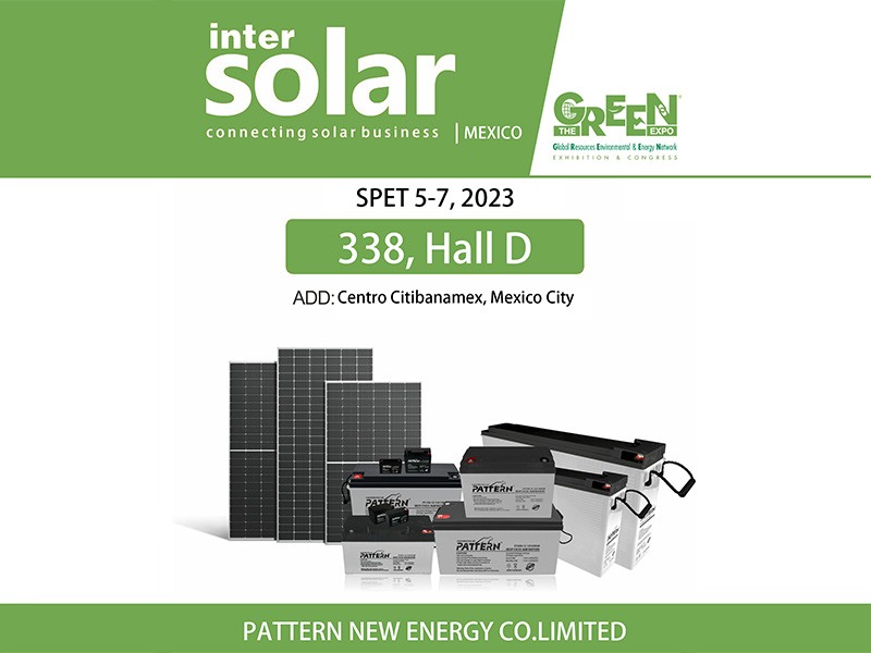 Pattern will showcase in the Intersolar Mexico/The Green Expo from Septemer 5-7th, 2023